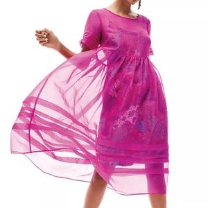 NWT Anthropologie Gabrielle silk organza dress | Sz 4